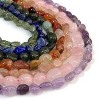 Perles de pierres précieuses mixtes, Pierre naturelle, Irrégulière, différents matériaux pour le choix & unisexe, plus de couleurs à choisir, 5x8mm, Vendu par Environ 14.96 pouce brin