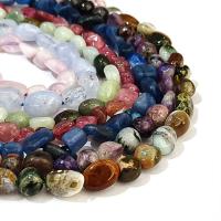 Gemstone Jewelry Beads, Natural Stone, irregular, different materials for choice & Unisex, more colors for choice, 5x8mm, Sold Per Approx 14.96 Inch Strand