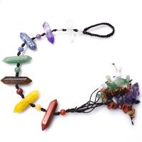 Gemstone Hanging Decoration, with Polyester, mixed colors, Length:11.81 Inch, Sold By PC