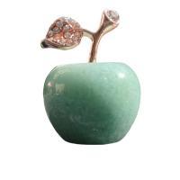 Gemstone Decoration with Zinc Alloy Apple gold color plated with rhinestone Sold By PC