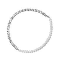 Roestvrij staal sieraden sets, met Plastic Pearl, plated, uniseks & verschillende stijlen voor de keuze, 8mm, Verkocht door PC