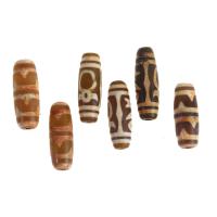Natural Tibetan Agate Dzi Beads, DIY, more colors for choice, 39x13x13mm, Sold By PC