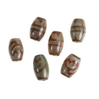 Ágata natural tibetano Dzi Beads, Ágata tibetana, Coluna, DIY, Mais cores pare escolha, 25x15x15mm, vendido por PC