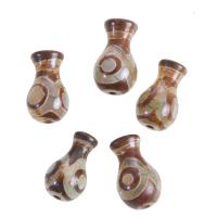 Natural Tibetan Agate Dzi Beads, Bottle, DIY, mixed colors, 25x15x15mm, Sold By PC