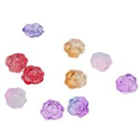 Perles en verre de mode, fleur, DIY, plus de couleurs à choisir, 13x13x5mm, 1000PC/sac, Vendu par sac
