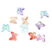 Fashion Glass Beads, Butterfly, DIY, more colors for choice, 10x11x4mm, 1000PCs/Bag, Sold By Bag