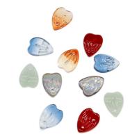 Glass Pendant, Heart, DIY, more colors for choice, 12x9x3mm, 1000PCs/Bag, Sold By Bag