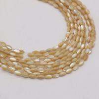 Natural Yellow Shell Beads Rice DIY beige Sold Per 38 cm Strand