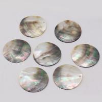 Natural Black Shell Pendants Round DIY mixed colors Sold By PC