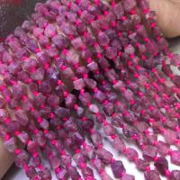 turmalina grânulos, miçangas, Irregular, DIY, rosa, 7-9mm, vendido para 38 cm Strand