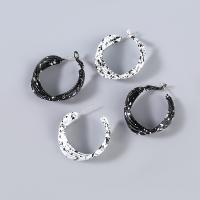 Zinc Alloy Hoop Earring painted fashion jewelry & for woman Sold By Pair