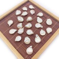 Natural Freshwater Pearl Loose Beads Baroque fashion jewelry & DIY white 10-11x12-15mm Sold By PC