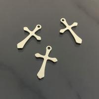 Stainless Steel Cross Pendants silver color plated fashion jewelry silver color Sold By PC