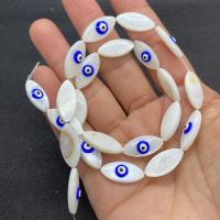 Natural White Shell Beads Horse Eye DIY & evil eye pattern Sold Per Approx 15.5 Inch Strand