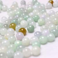 Perles de jadite, jade, Rond, poli, DIY, couleurs mélangées, 8mm, Vendu par PC