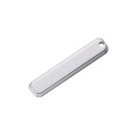 Stainless Steel Pendants, Rectangle, plated, fashion jewelry, more colors for choice, nickel, lead & cadmium free, 38x8x15mm, Sold By PC