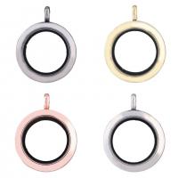 Floating Charms Pendant Zinc Alloy with Magnet & Glass & Rhinestone Round plated Unisex nickel lead & cadmium free Sold By PC