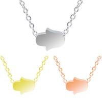Stainless Steel Jewelry Necklace, Hand, plated, more colors for choice, 8x6mm, Length:Approx 17.72 Inch, Sold By PC