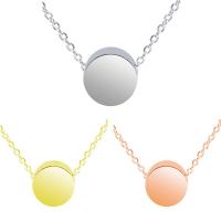 Stainless Steel Jewelry Necklace Round plated 5mm Length Approx 17.72 Inch Sold By PC