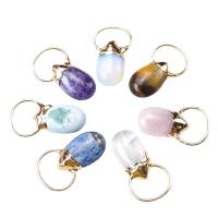 Gemstone Pendants Jewelry with Zinc Alloy gold color plated fashion jewelry Sold By PC