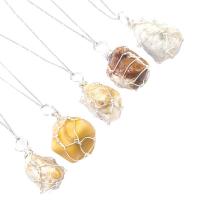 Agate Jewelry Pendants Crazy Agate with Brass silver color plated random style & fashion jewelry mixed colors 30-50mm Sold By PC