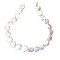 Keishi ferskvandskulturperle Beads, Ferskvandsperle, du kan DIY, hvid, 16-17mm, Solgt Per 14.96 inch Strand