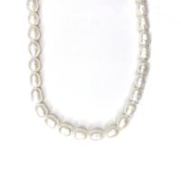 Cultured Rice Freshwater Pearl Beads, DIY & different styles for choice, white,  9-10mm, Sold Per 14.96 Inch Strand