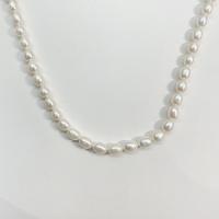 Cultured Rice Freshwater Pearl Beads, DIY & different styles for choice, white, 7-8mm, Sold Per 14.96 Inch Strand
