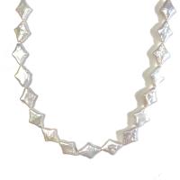 Keishi ferskvandskulturperle Beads, Ferskvandsperle, du kan DIY, hvid, 11-17mm, Solgt Per 14.96 inch Strand