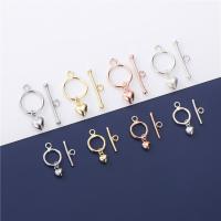 925 Sterling Silver Toggle Clasp, plated, DIY & different size for choice, more colors for choice, Sold By PC