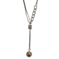 Brass Necklace, with 1.97inch extender chain, for woman, nickel, lead & cadmium free, Length:Approx 16.14 Inch, Sold By PC