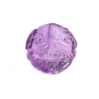 Natural Amethyst Beads Carved DIY purple Sold By PC