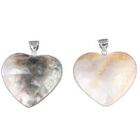 Shell Pendants Zinc Alloy with Shell Heart Sold By PC