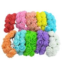 Kunstig blomst Home Decoration, PE plast, Buket, håndlavet, flere farver til valg, 25mm, Solgt af Bag