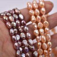 Perle perline Keishi coltivate d'acqua dolce, perla d'acquadolce coltivata naturalmente, Irregolare, Stile barocco, nessuno, 6-7mm, Venduto per Appross. 15 pollice filo