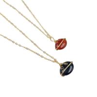 Agate Jewelry Pendants, with Iron, Oval, gold color plated, Unisex, more colors for choice, 22-24mmx20mm, Sold By PC