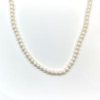 Runde ferskvandskulturperle Beads, Ferskvandsperle, du kan DIY & forskellige stilarter for valg, hvid, 5-6mm, Solgt Per 14.96 inch Strand
