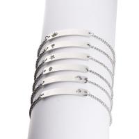 Bijoux bracelet en acier inoxydable, Placage, bijoux de mode, plus de couleurs à choisir, Longueur:6.69 pouce, Vendu par PC