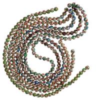 Cloisonne Beads Round Carved Sold Per Approx 14 Inch Strand