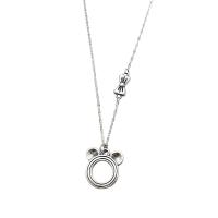 Brass Necklace with 1.97inch extender chain for woman nickel lead & cadmium free Length Approx 15.75 Inch Sold By PC