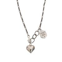 Ожерелья из латуни, Латунь, Сердце, Женский, не содержит никель, свинец, длина:Приблизительно 16.54 дюймовый, продается PC