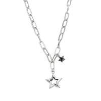 Ожерелья из латуни, Латунь, Звезда, Женский, не содержит никель, свинец, длина:Приблизительно 17.32 дюймовый, продается PC