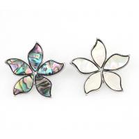 Shell Brooch Zinc Alloy with Shell Flower Unisex 42mm Sold By PC