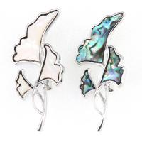 Shell Brooch Zinc Alloy with Shell Leaf Unisex Sold By PC