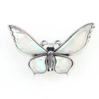 Shell Brooch Zinc Alloy with Shell Butterfly Unisex mixed colors Sold By PC