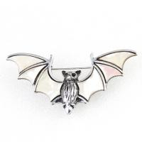 Shell Brooch Zinc Alloy with Shell Bat Unisex mixed colors Sold By PC