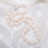 Collar de Perlas Natural de Freshwater, Perlas cultivadas de agua dulce, Irregular, más colores para la opción, 10-11cm, Vendido para aproximado 17.7 Inch Sarta