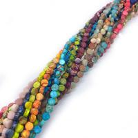 Impression Jasper Beads Round DIY Sold Per 14.96 Inch Strand