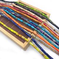 Impression Jasper Beads Column DIY Sold Per 14.96 Inch Strand
