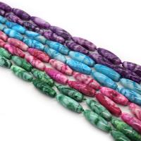 Agate Beads, Rice, DIY, more colors for choice, 10x30mm, Sold Per 14.96 Inch Strand